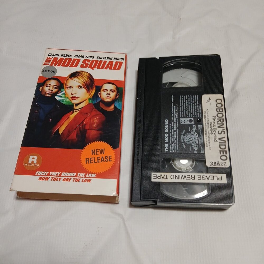 The Mod Squad 1999 VHS Tape Claire Danes Omar Epps Giovani Ribisi Bundle & Save